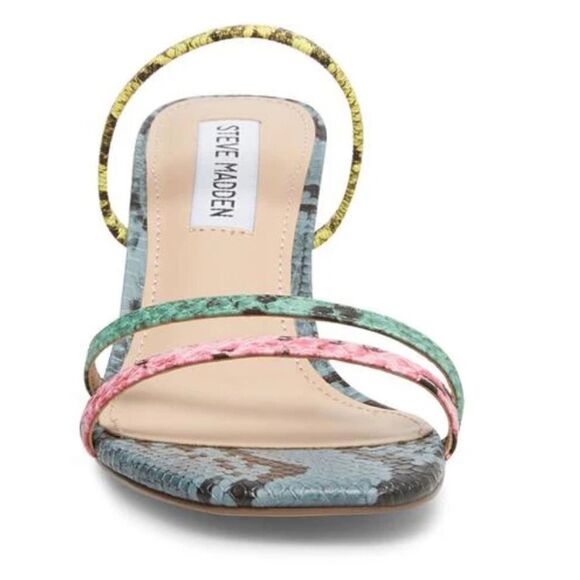 Steve Madden Loft Slide Sandals Multi Snake Print. Size 8. EUC! Animal Print - Picture 4 of 11